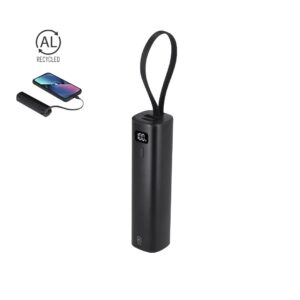 AREL Външна батерия 5000 mAh с вграден USB-C кабел