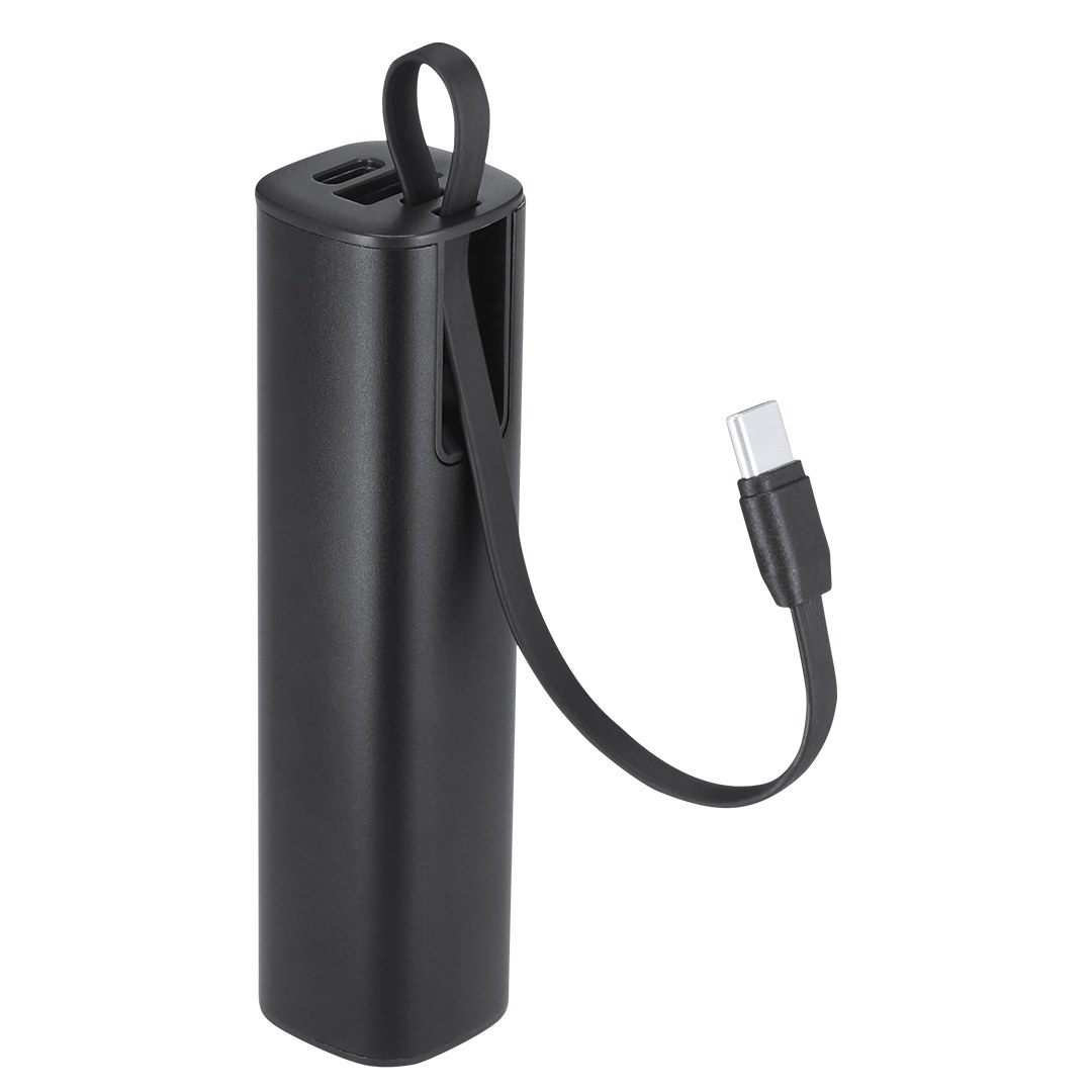 AREL Външна батерия 5000 mAh с вграден USB-C кабел