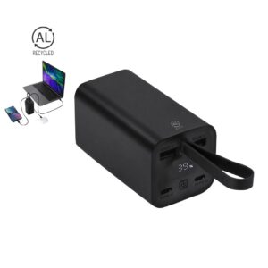 HAVOR Външна батерия 20 000 mAh, 65W PD, от рециклиран алуминий