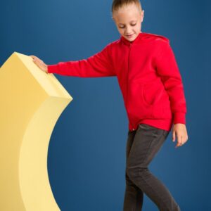 Унисекс суитшърт с качулка и цял цип, 280 гр/м²